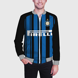 Бомбер мужской Inter FC: Home 17/18, цвет: 3D-меланж — фото 2
