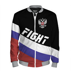 Бомбер мужской Fight Russia, цвет: 3D-меланж