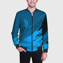 Бомбер мужской FC Juventus: Blue Original, цвет: 3D-черный — фото 2