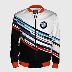 Бомбер мужской BMW BRAND COLOR БМВ, цвет: 3D-красный