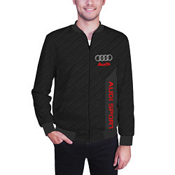 Бомбер мужской Audi: Sport Line, цвет: 3D-черный — фото 2