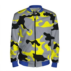 Мужской бомбер Yellow & Grey Camouflage