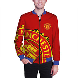 Бомбер мужской FC Man United: Red Exclusive, цвет: 3D-синий — фото 2