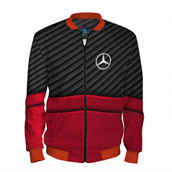 Бомбер мужской Mercedes Benz: Red Carbon, цвет: 3D-красный