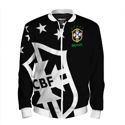 Бомбер мужской Brazil Team: Exclusive, цвет: 3D-белый