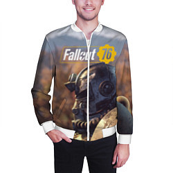 Бомбер мужской Fallout 76, цвет: 3D-белый — фото 2