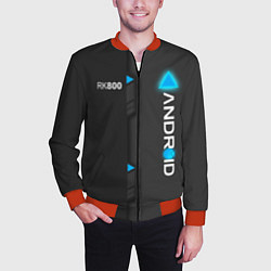 Бомбер мужской RK800 Android, цвет: 3D-красный — фото 2