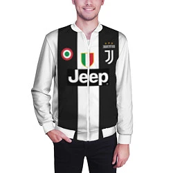 Бомбер мужской FC Juventus 18-19, цвет: 3D-белый — фото 2