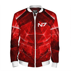 Бомбер мужской Mass Effect: Red Armor N7, цвет: 3D-белый