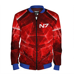 Бомбер мужской Mass Effect: Red Armor N7, цвет: 3D-синий