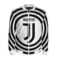Бомбер мужской FC Juventus Round, цвет: 3D-белый