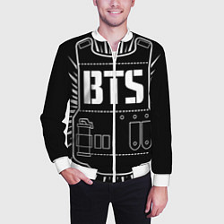 Бомбер мужской BTS ARMY, цвет: 3D-белый — фото 2