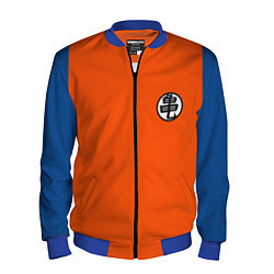 Бомбер мужской DBZ: Kame Senin Kanji Emblem, цвет: 3D-синий