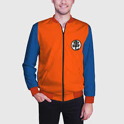 Бомбер мужской DBZ: Kame Senin Kanji Emblem, цвет: 3D-красный — фото 2