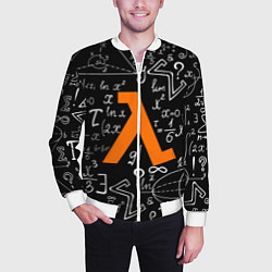 Бомбер мужской HL: Lambda, цвет: 3D-белый — фото 2