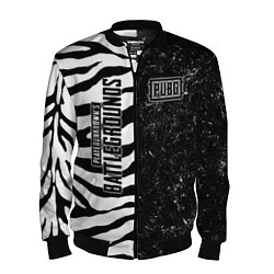 Бомбер мужской PUBG: Zebras Lifestyle, цвет: 3D-черный