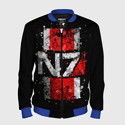 Бомбер мужской Mass Effect N7, цвет: 3D-синий