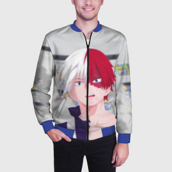 Бомбер мужской Face superhero, цвет: 3D-синий — фото 2