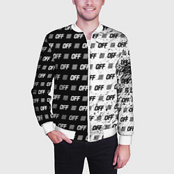Бомбер мужской Off-White: Black & White, цвет: 3D-белый — фото 2