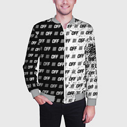 Бомбер мужской Off-White: Black & White, цвет: 3D-меланж — фото 2