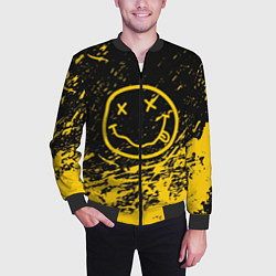 Бомбер мужской NIRVANA, цвет: 3D-черный — фото 2