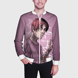 Бомбер мужской Lil Peep, цвет: 3D-белый — фото 2
