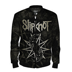 Бомбер мужской Slipknot goat, цвет: 3D-черный