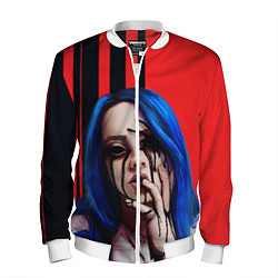 Бомбер мужской Billie Eilish: Demon, цвет: 3D-белый