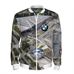 Бомбер мужской BMW city, цвет: 3D-белый