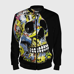 Мужской бомбер Graffiti - Skull