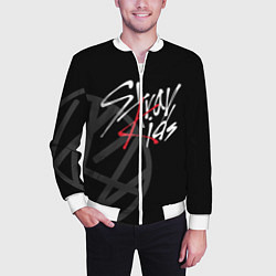 Бомбер мужской Stray Kids, цвет: 3D-белый — фото 2