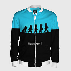 Бомбер мужской MINECRAFT, цвет: 3D-белый