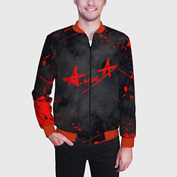 Бомбер мужской АлисА, цвет: 3D-красный — фото 2