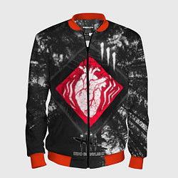 Бомбер мужской DBD - beating heart, цвет: 3D-красный