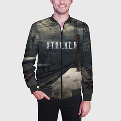 Бомбер мужской НОВЫЙ СТАЛКЕР, цвет: 3D-черный — фото 2