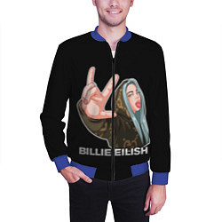 Бомбер мужской BILLIE EILISH, цвет: 3D-синий — фото 2