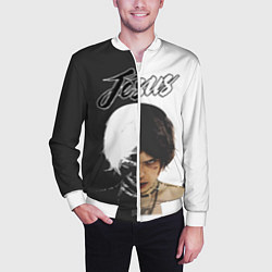 Бомбер мужской Dzhizus, цвет: 3D-белый — фото 2