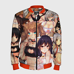 Бомбер мужской Ahegao, цвет: 3D-красный
