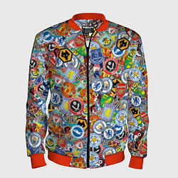 Бомбер мужской Английская Премьер Лига, цвет: 3D-красный