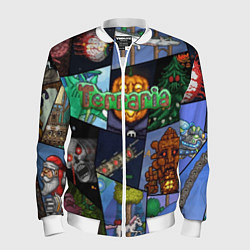 Бомбер мужской Terraria, цвет: 3D-белый