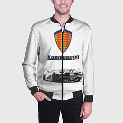 Бомбер мужской Koenigsegg, цвет: 3D-черный — фото 2