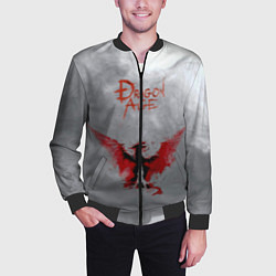 Бомбер мужской Dragon Age, цвет: 3D-черный — фото 2