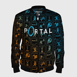 Бомбер мужской PORTAL, цвет: 3D-черный