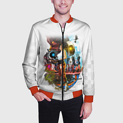 Бомбер мужской PORTAL, цвет: 3D-красный — фото 2