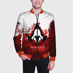 Бомбер мужской Assasin's creed, цвет: 3D-красный — фото 2