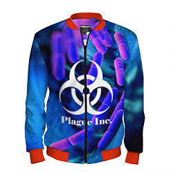 Бомбер мужской PLAGUE INC, цвет: 3D-красный