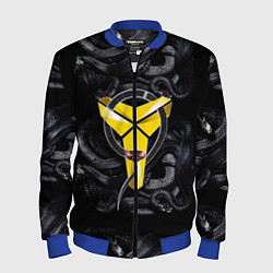 Бомбер мужской Los Angeles LakersKobe Bryan, цвет: 3D-синий