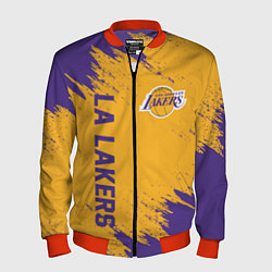 Бомбер мужской LA LAKERS, цвет: 3D-красный