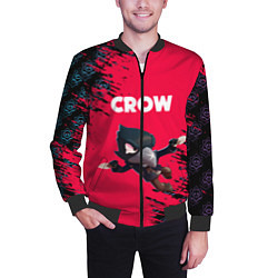 Бомбер мужской BRAWL STARS CROW, цвет: 3D-черный — фото 2