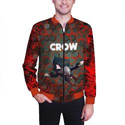 Бомбер мужской BRAWL STARS CROW, цвет: 3D-красный — фото 2